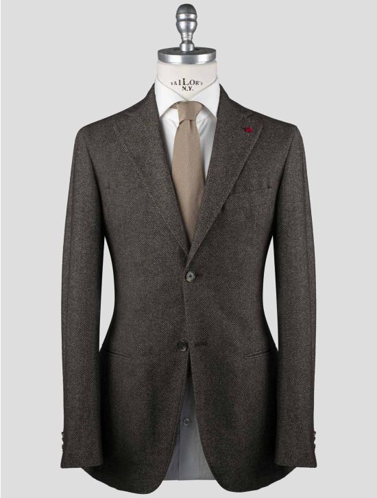 Isaia Isaia Brown Wool Cotton Blazer Brown 000