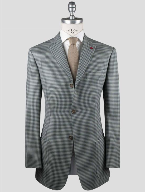 Isaia Isaia Green Wool Mohair Blazer Green 000