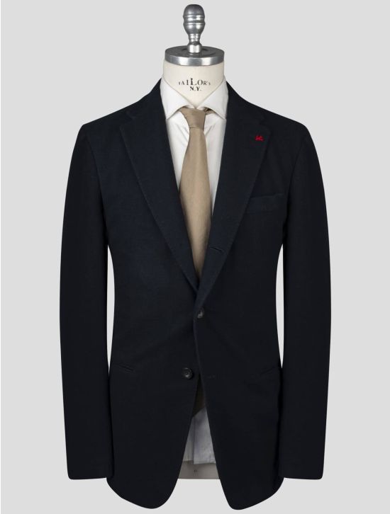 Isaia Isaia Blue Wool Blazer Blue 000