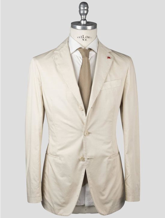 Isaia Isaia Beige Cotton Blazer Beige 000