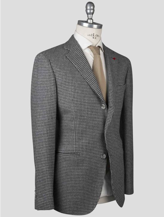 Isaia Isaia Gray Wool Cashmere Blazer Gray 001