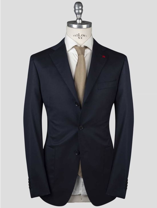 Isaia Isaia Blue Wool 120's Blazer Blue 000