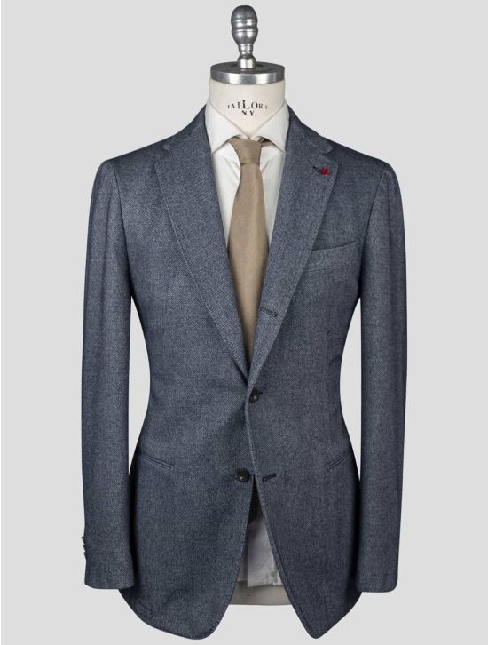 Isaia Isaia Blue Wool Blazer Blue 000