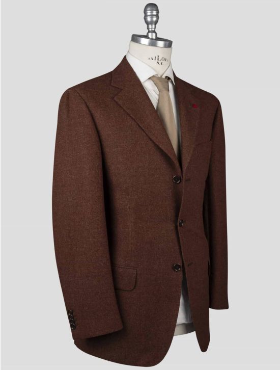 Isaia Isaia Brown Wool Blazer Brown 001