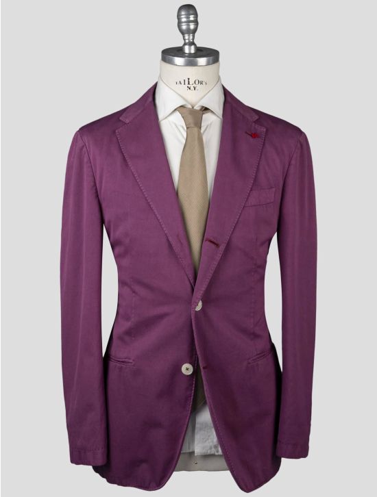 Isaia Isaia Purple Cotton Blazer Purple 000