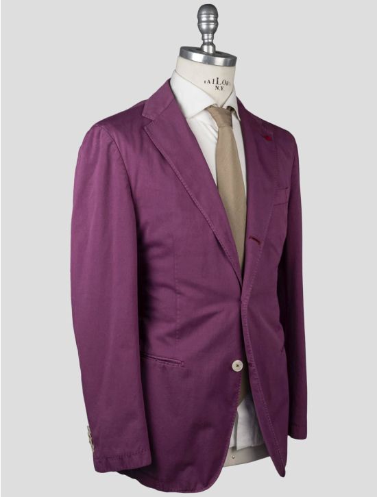 Isaia Isaia Purple Cotton Blazer Purple 001