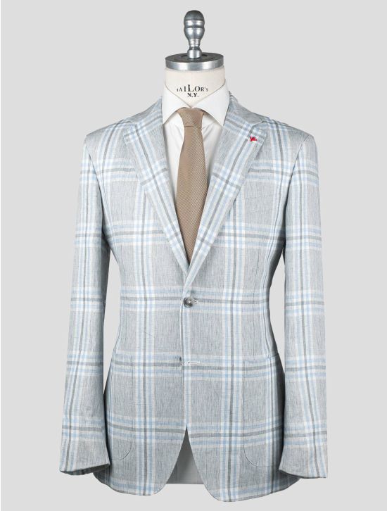 Isaia Isaia Multicolor Hemp Blazer Multicolor 000