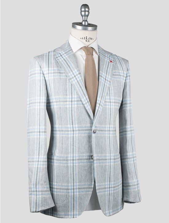 Isaia Isaia Multicolor Hemp Blazer Multicolor 001