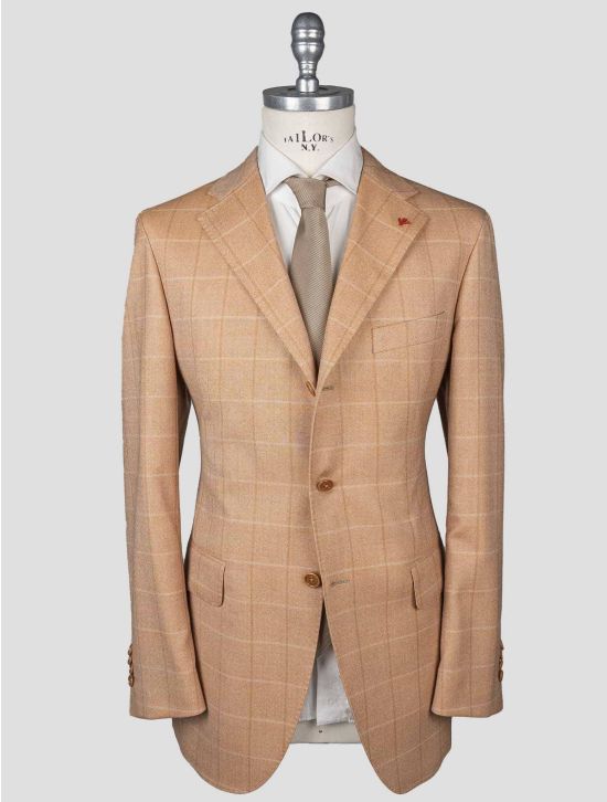 Isaia Isaia Orange Virgin Wool Blazer Orange 000