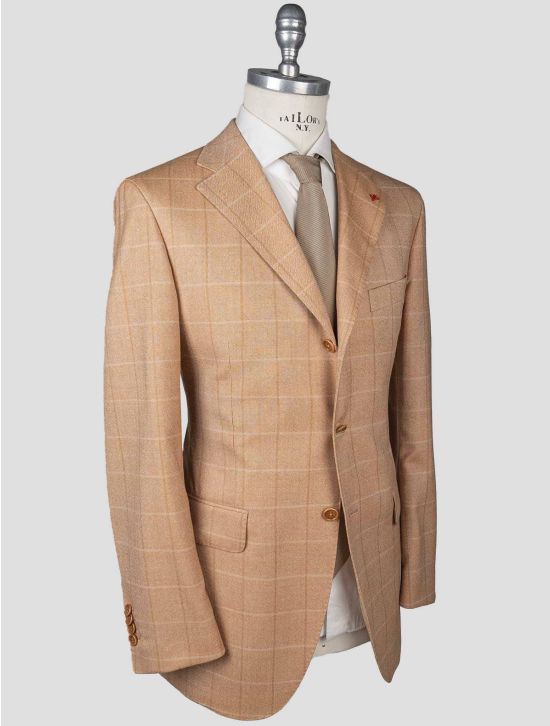 Isaia Isaia Orange Virgin Wool Blazer Orange 001