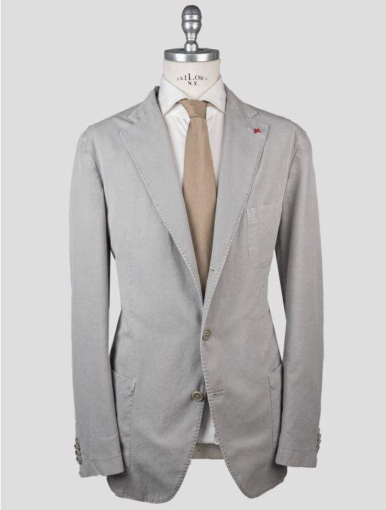 Isaia Isaia Gray Cotton Blazer Gray 000