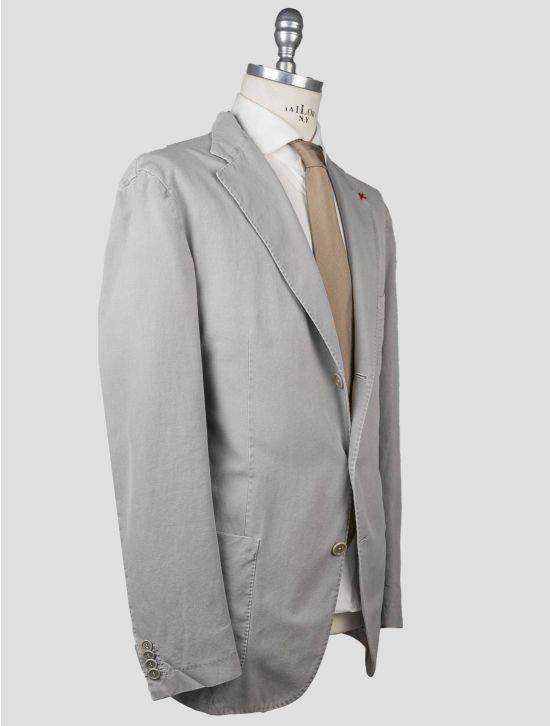 Isaia Isaia Gray Cotton Blazer Gray 001