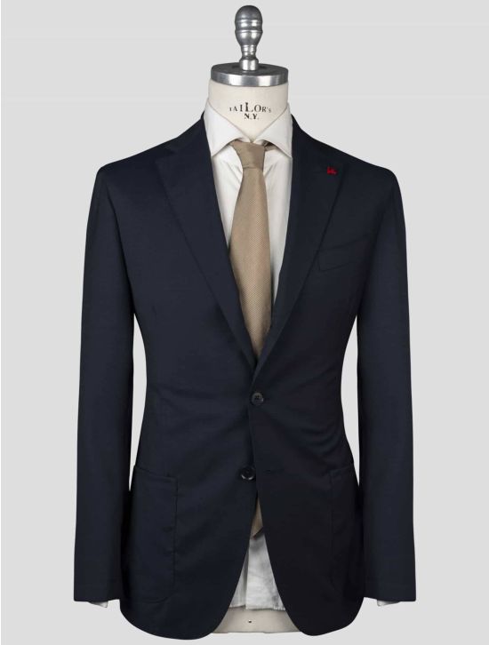 Isaia Isaia Blue Wool Mohair Blazer Blue 000