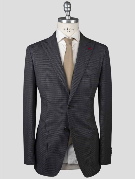 Isaia Isaia Blue Virgin Wool Blazer Blue 000