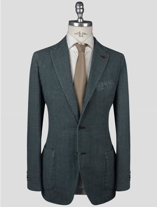 Isaia Isaia Green Linen Pa Blazer gREen 000