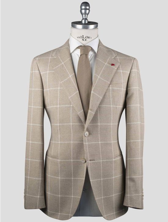 Isaia Isaia Beige Wool Cotton Blazer Beige 000