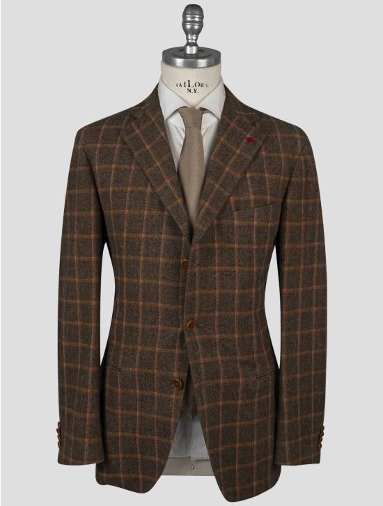 Isaia Isaia Brown Wool Blazer Brown 000