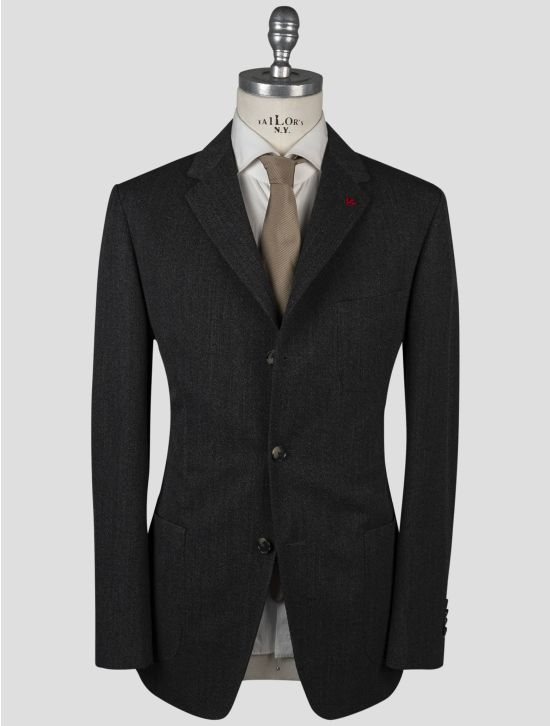 Isaia Isaia Gray Virgin Wool Blazer Gray 000