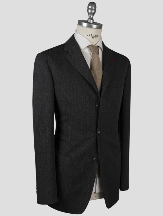 Isaia Isaia Gray Virgin Wool Blazer Gray 001