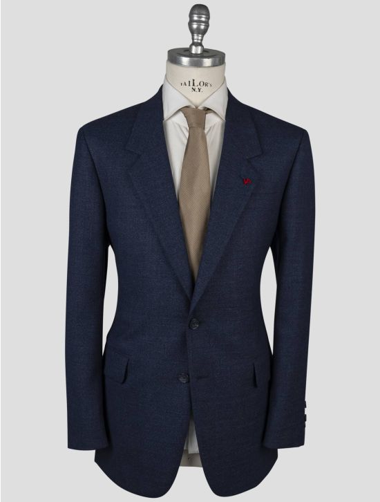 Isaia Isaia Blue Virgin Wool Blazer Blue 000