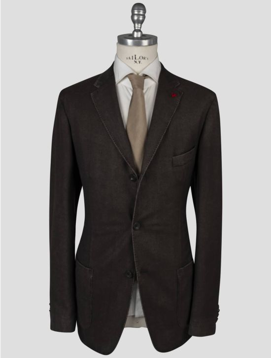 Isaia Isaia Brown Virgin Wool Blazer Brown 000