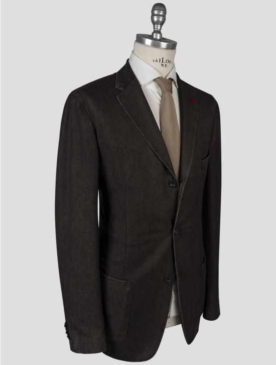 Isaia Isaia Brown Virgin Wool Blazer Brown 001