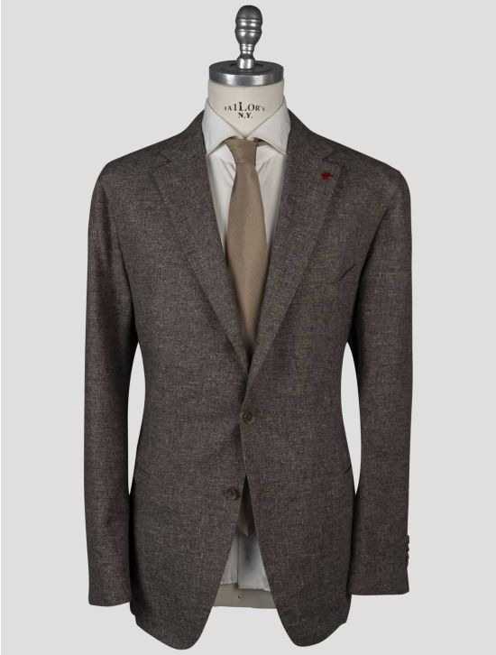 Isaia Isaia Brown Wool Cotton Cashmere Blazer Brown 000