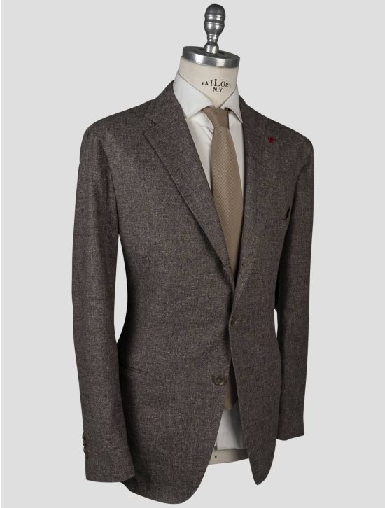 Isaia Isaia Brown Wool Cotton Cashmere Blazer Brown 001