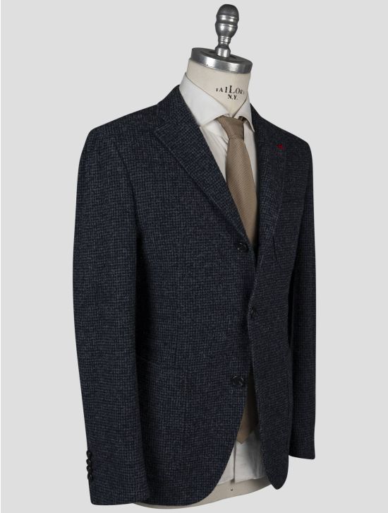 Isaia Isaia Blue Wool Mohair Cashmere Blazer Blue 001