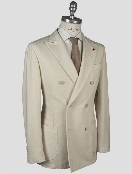 Isaia Isaia White Wool Pa Blazer White 001