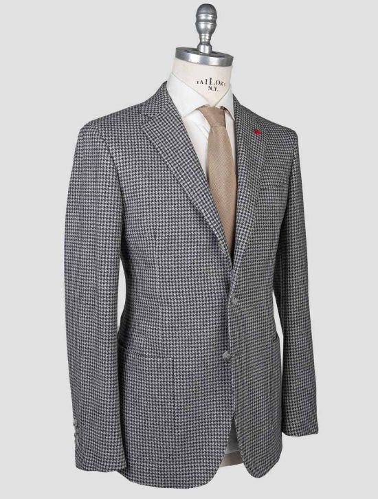 Isaia Isaia Gray Wool Cashmere Blazer Gray 001