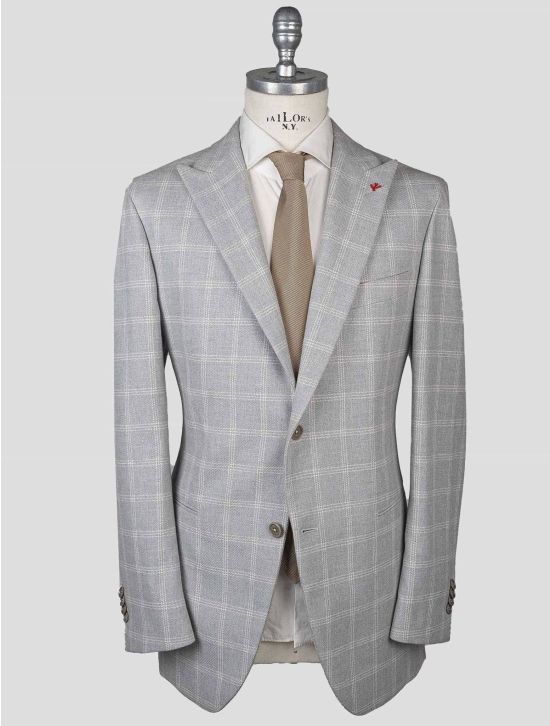 Isaia Isaia Gray Cotton Blazer Gray 000