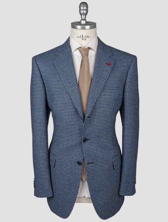 Isaia Isaia Blue Wool Cashmere Blazer Blue 000