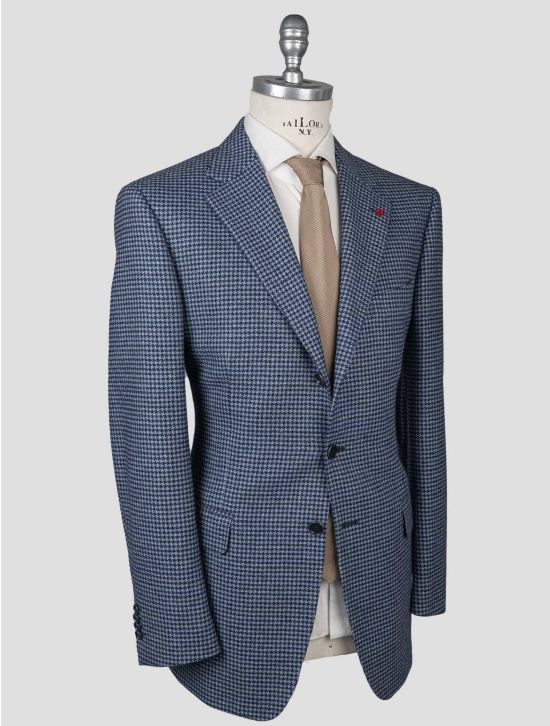 Isaia Isaia Blue Wool Cashmere Blazer Blue 001