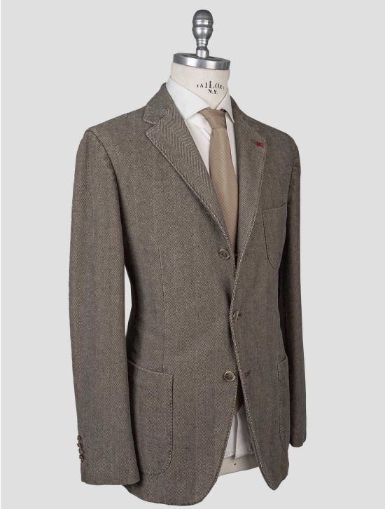 Isaia Isaia Gray Cotton Blazer Gray 001