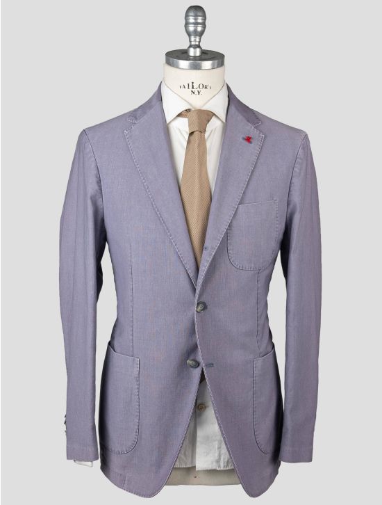 Isaia Isaia Purple Cotton Blazer Purple 000