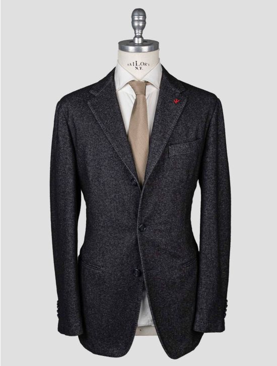 Isaia Isaia Gray Wool Cotton Blazer Gray 000