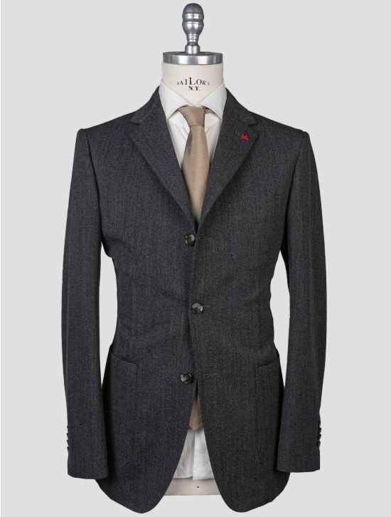 Isaia Isaia Gray Virgin Wool Blazer Gray 000