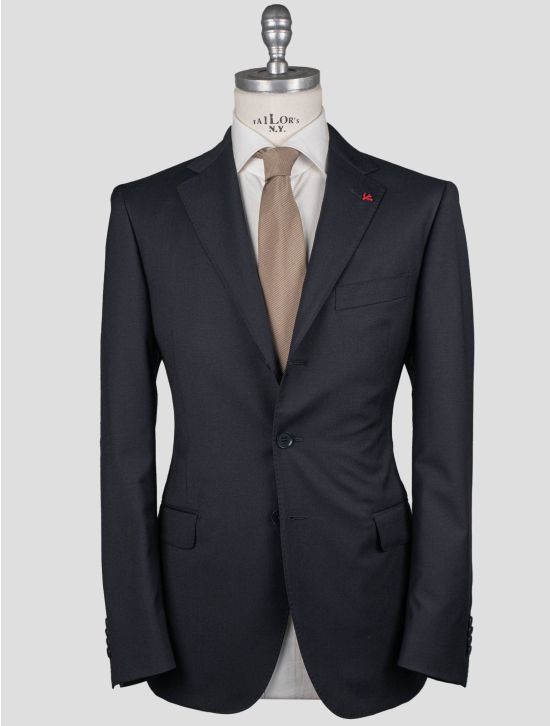 Isaia Isaia Blue Wool Blazer Blue 000