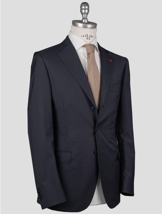 Isaia Isaia Blue Wool Blazer Blue 001