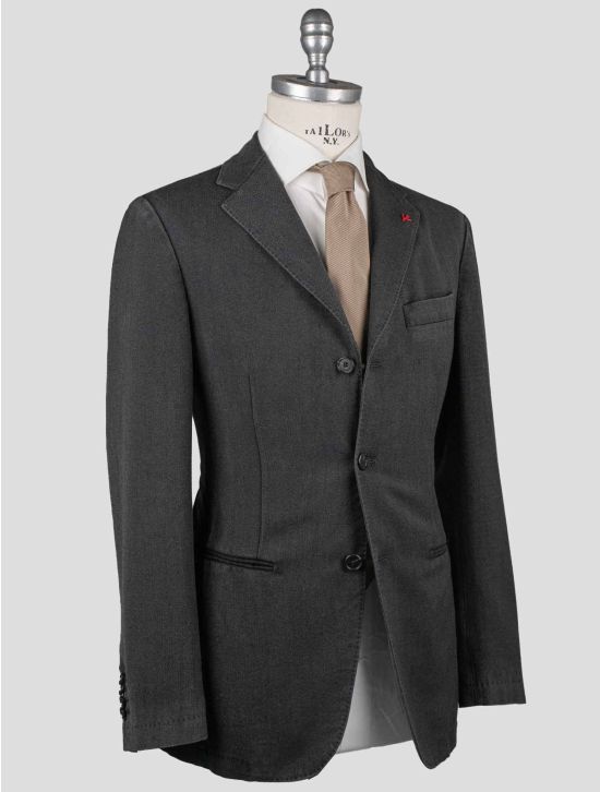 Isaia Isaia Gray Wool Pa Blazer Gray 001