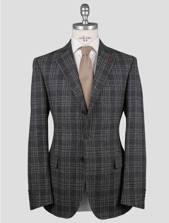 Isaia Isaia Gray Wool Cashmere Blazer Gray 000