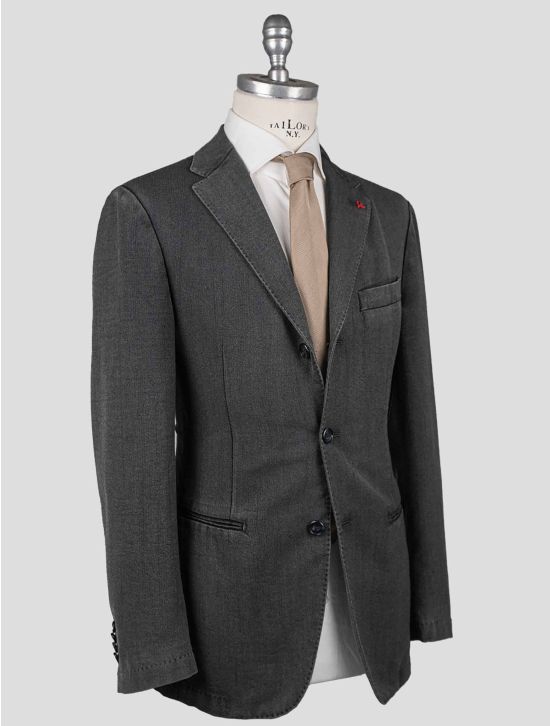 Isaia Isaia Gray Wool Pa Blazer Gray 001