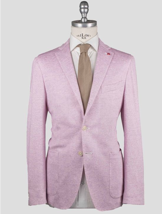 Isaia Isaia Pink Cotton Linen Silk Blazer Pink 000