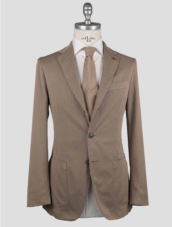 Isaia Isaia Brown Wool Nylon Blazer Brown 000