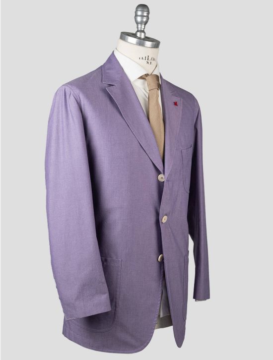 Isaia Isaia Purple Wool Blazer Purple 001