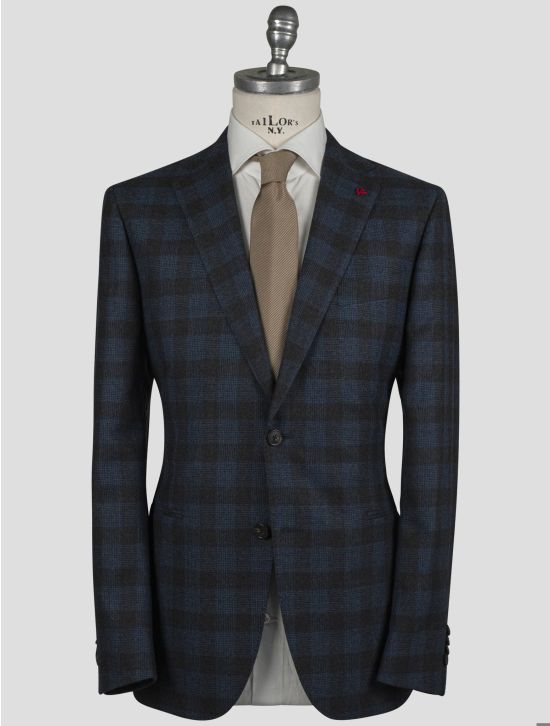 Isaia Isaia Blue Wool Blazer Blue 000