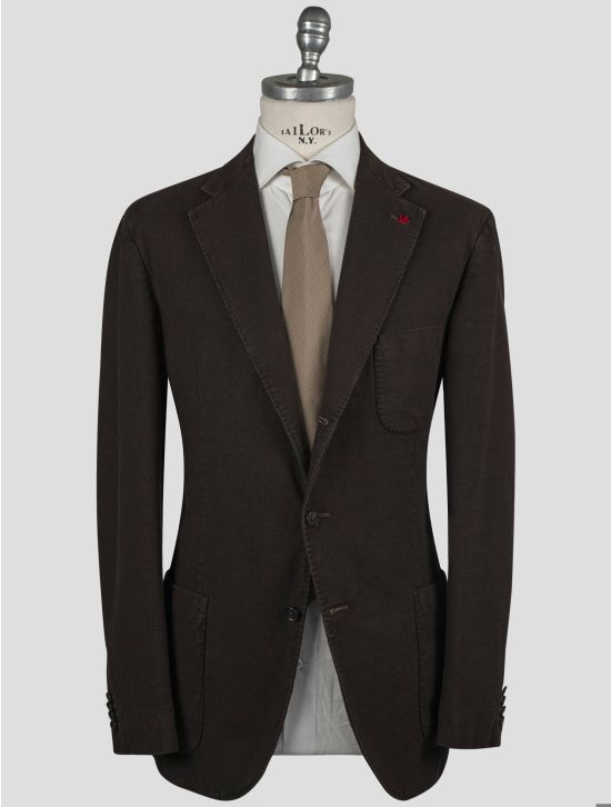 Isaia Isaia Brown Cotton Blazer Brown 000