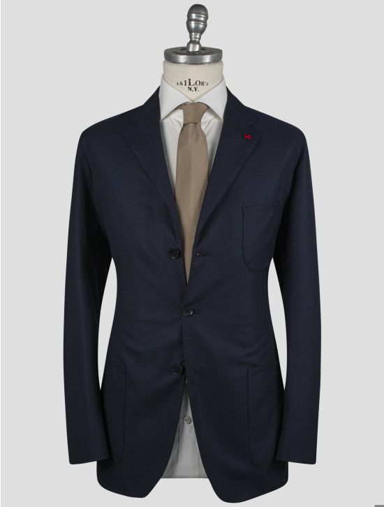 Isaia Isaia Blue Virgin Wool Blazer Blue 000