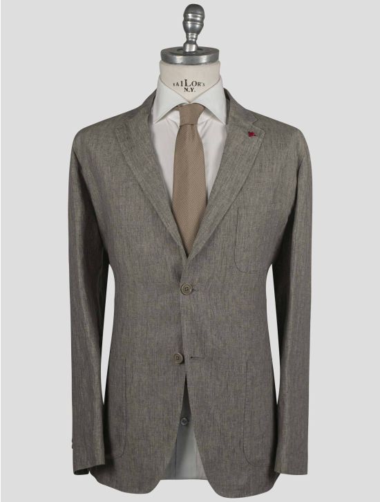 Isaia Isaia Beige Linen Blazer Beige 000